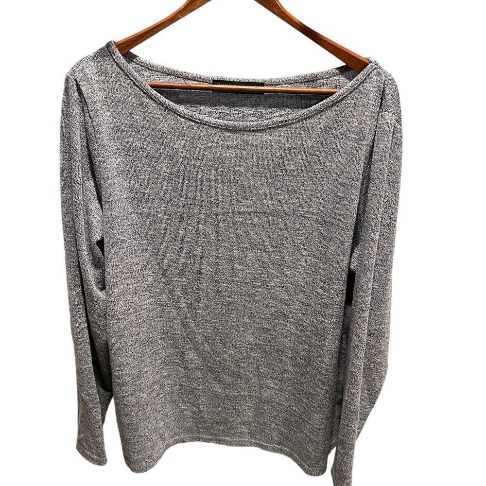 Zanzea blue and grey heathered long sleeved light weight sweater size XXL‎